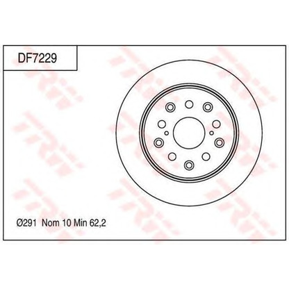 Фото Тормозной диск TRW DF7229