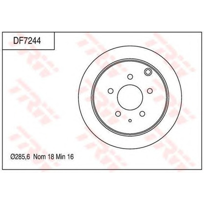 Foto Disco  freno TRW DF7244