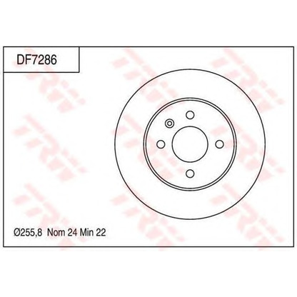 Foto Disco de freno TRW DF7286