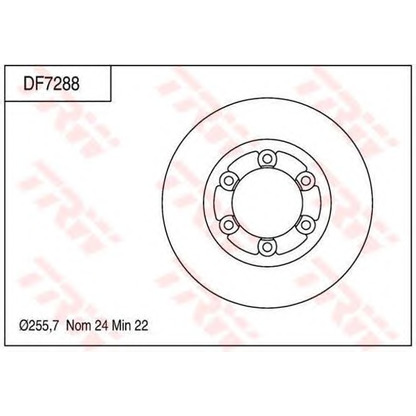 Фото Тормозной диск TRW DF7288