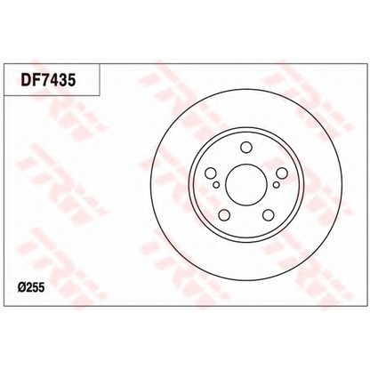 Foto Bremsscheibe TRW DF7435