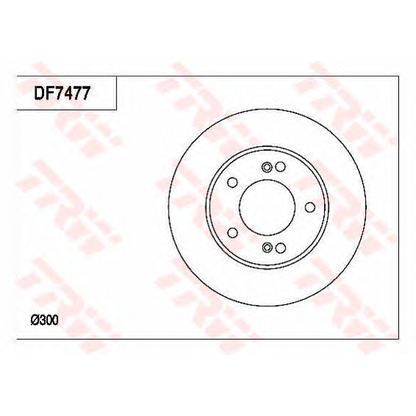 Photo Disque de frein TRW DF7477