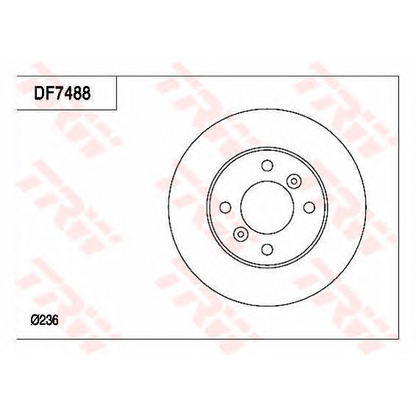 Photo Brake Disc TRW DF7488