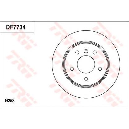 Foto Disco  freno TRW DF7734