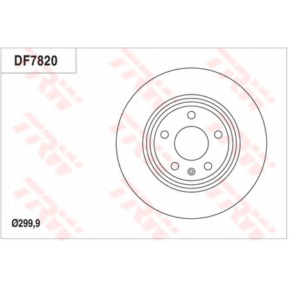 Foto Disco  freno TRW DF7820