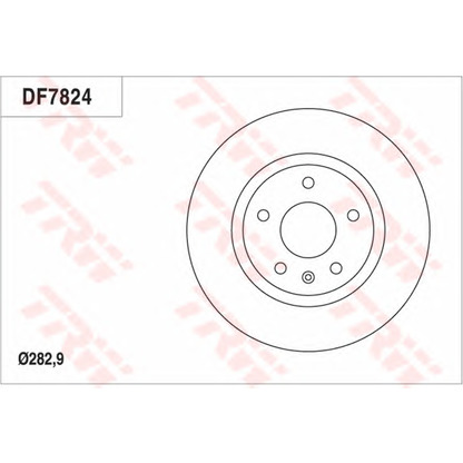 Foto Disco  freno TRW DF7824