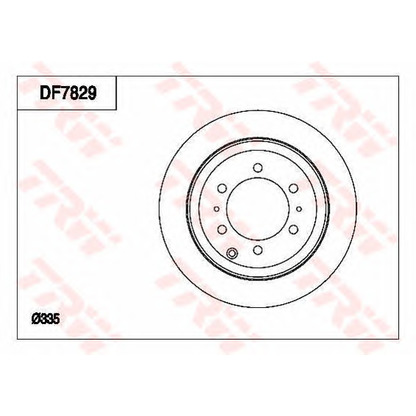 Photo Disque de frein TRW DF7829