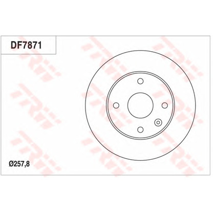 Foto Bremsscheibe TRW DF7871