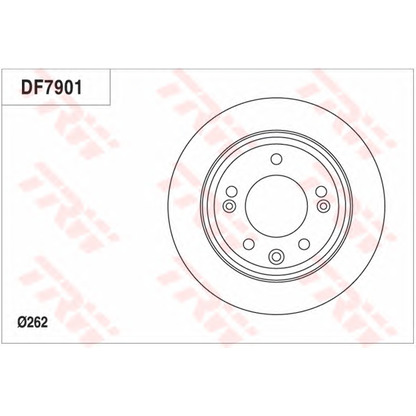 Zdjęcie Tarcza hamulcowa TRW DF7901