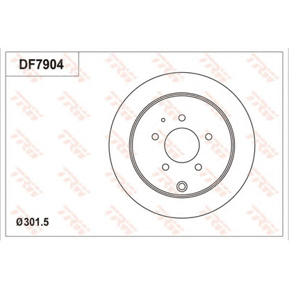 Foto Disco  freno TRW DF7904