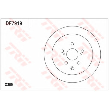 Zdjęcie Tarcza hamulcowa TRW DF7919