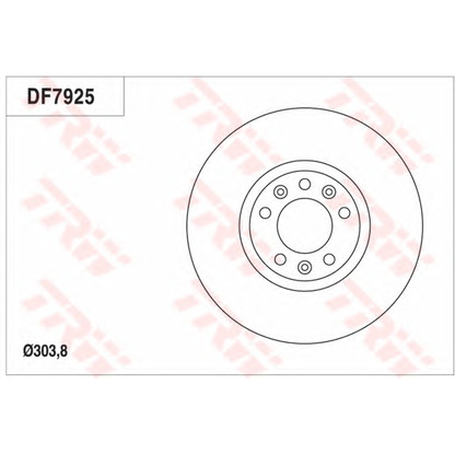 Photo Brake Disc TRW DF7925