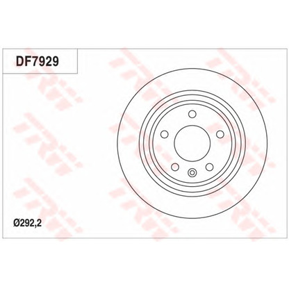 Foto Disco  freno TRW DF7929