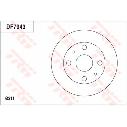 Foto Disco de freno TRW DF7943