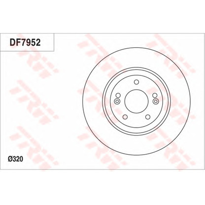 Foto Disco  freno TRW DF7952