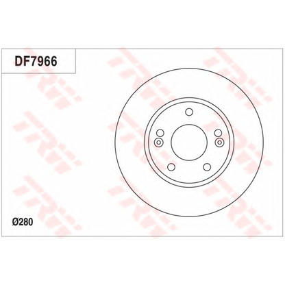 Foto Disco  freno TRW DF7966