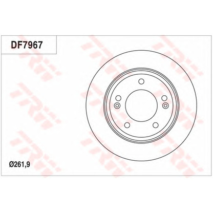 Photo Disque de frein TRW DF7967