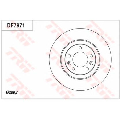 Foto Disco  freno TRW DF7971