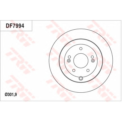 Photo Disque de frein TRW DF7994