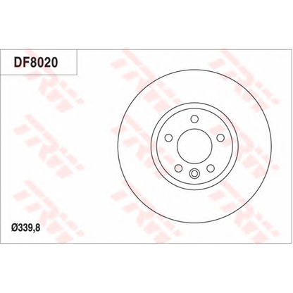 Фото Тормозной диск TRW DF8020