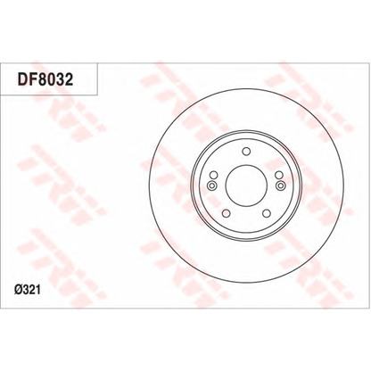 Photo Disque de frein TRW DF8032