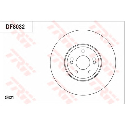 Zdjęcie Tarcza hamulcowa TRW DF8032