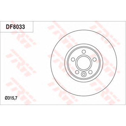 Фото Тормозной диск TRW DF8033