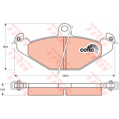 Photo Brake Caliper TRW GDB1041