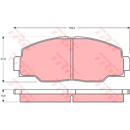 Foto Kit pastiglie freno, Freno a disco TRW GDB1042