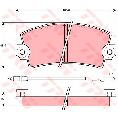 Photo Gasket Set, brake caliper TRW GDB1303