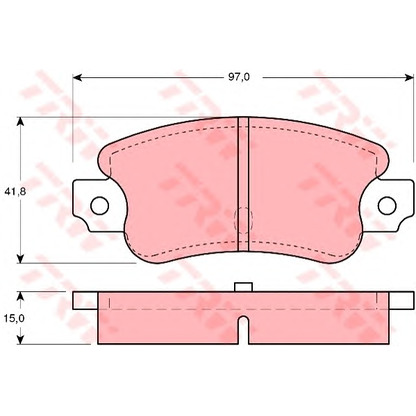 Photo Brake Pad Set, disc brake TRW GDB135