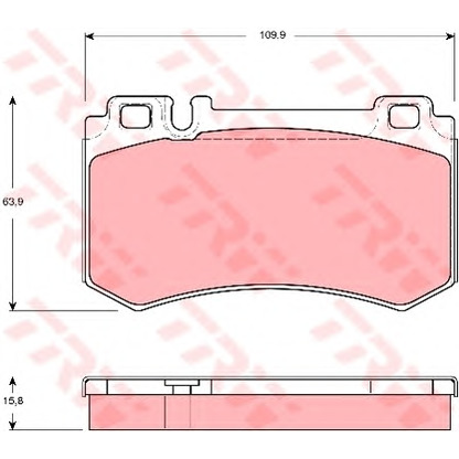 Photo Kit de plaquettes de frein, frein à disque TRW GDB1544