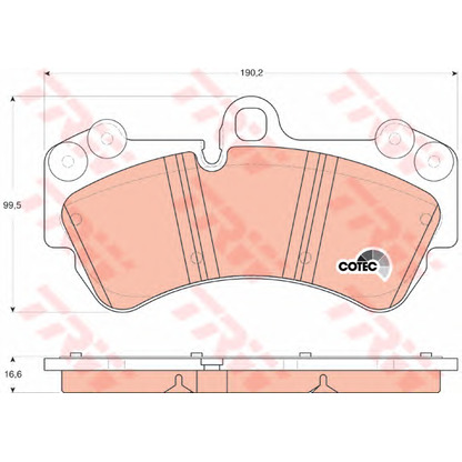 Photo Brake Pad Set, disc brake TRW GDB1547