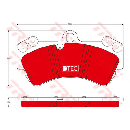 Photo Brake Pad Set, disc brake TRW GDB1547DTE