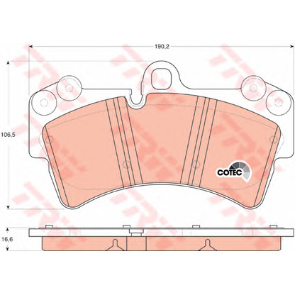 Photo Brake Pad Set, disc brake TRW GDB1548