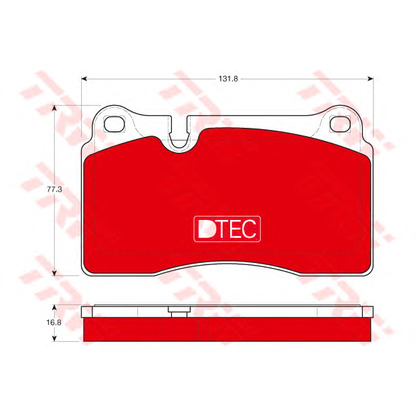 Photo Kit de plaquettes de frein, frein à disque TRW GDB1670DTE