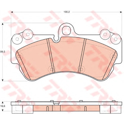 Photo Brake Pad Set, disc brake TRW GDB1720