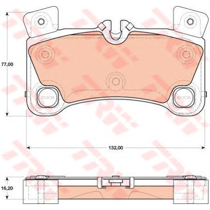 Photo Brake Pad Set, disc brake TRW GDB1775