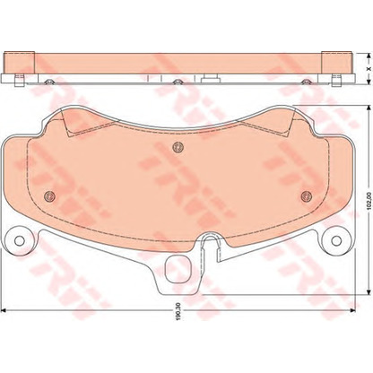 Photo Brake Pad Set, disc brake TRW GDB1779