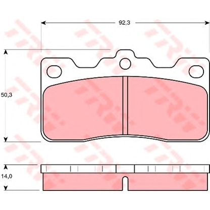 Photo Brake Pad Set, disc brake TRW GDB193