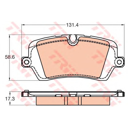 Photo Brake Pad Set, disc brake TRW GDB2029