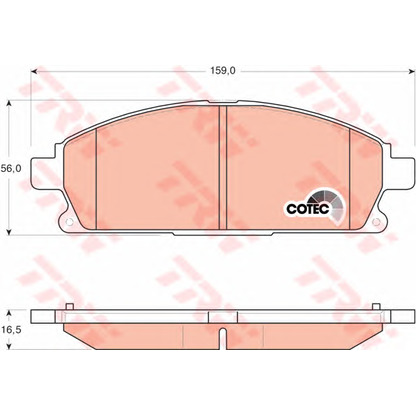 Photo Kit de plaquettes de frein, frein à disque TRW GDB3293