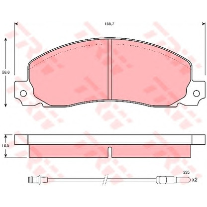 Foto Kit pastiglie freno, Freno a disco TRW GDB344