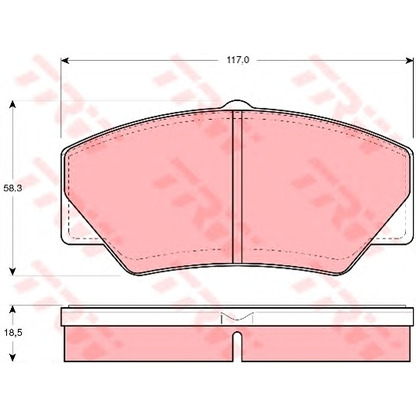 Foto Kit pastiglie freno, Freno a disco TRW GDB349