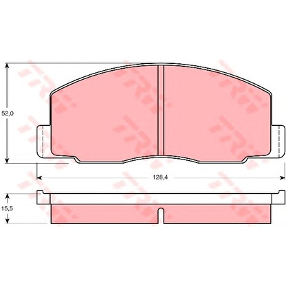 Photo Brake Pad Set, disc brake TRW GDB388