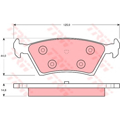 Foto Kit pastiglie freno, Freno a disco TRW GDB4065