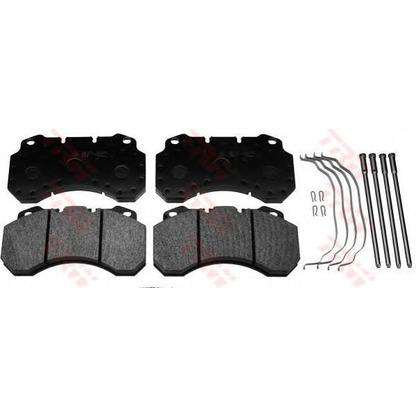 Photo Brake Pad Set, disc brake TRW GDB5071