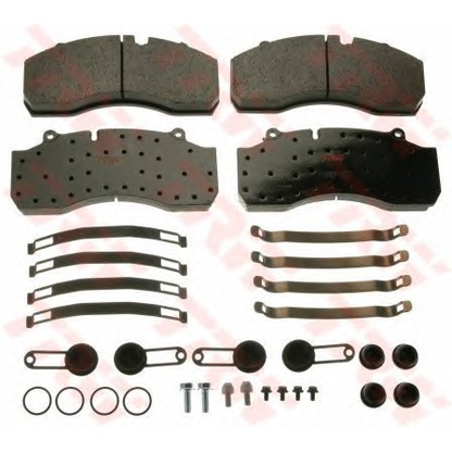 Photo Brake Pad Set, disc brake TRW GDB5090