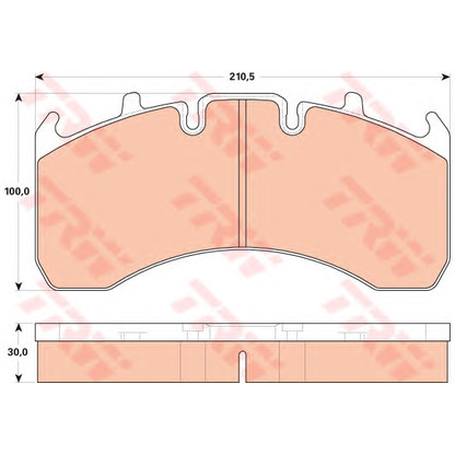 Photo Kit de plaquettes de frein, frein à disque TRW GDB5098