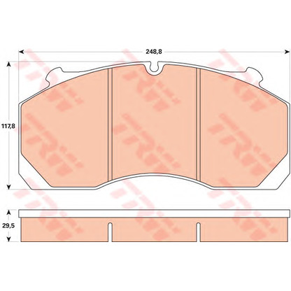 Photo Kit de plaquettes de frein, frein à disque TRW GDB5099